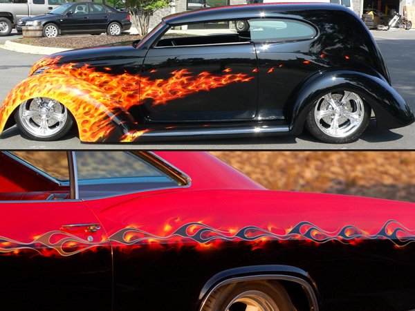 Go the Gallery page to see many more photos of our custom paintwork.