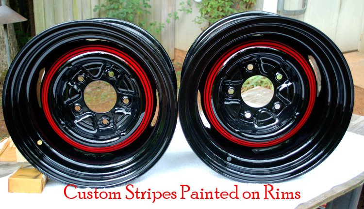Custom Striped Ford Rims