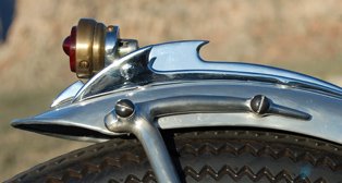 Photoshoot of Zero Engineering Chopper at Red Rocks, Las Vegas