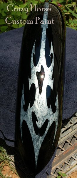 Candy Black Metallic Base with Marblized Graphics.