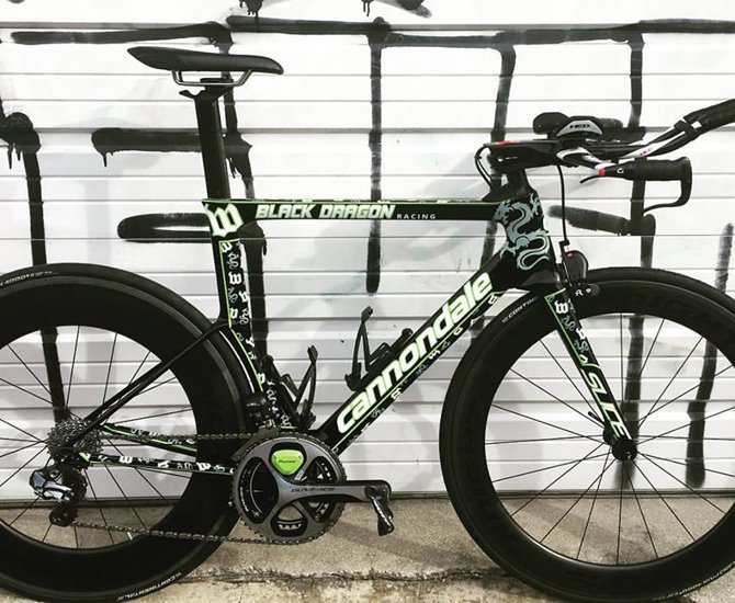 Cannondale Slice for Robert Flanigan Coach of Team Wattie and Black Dragon Racing.